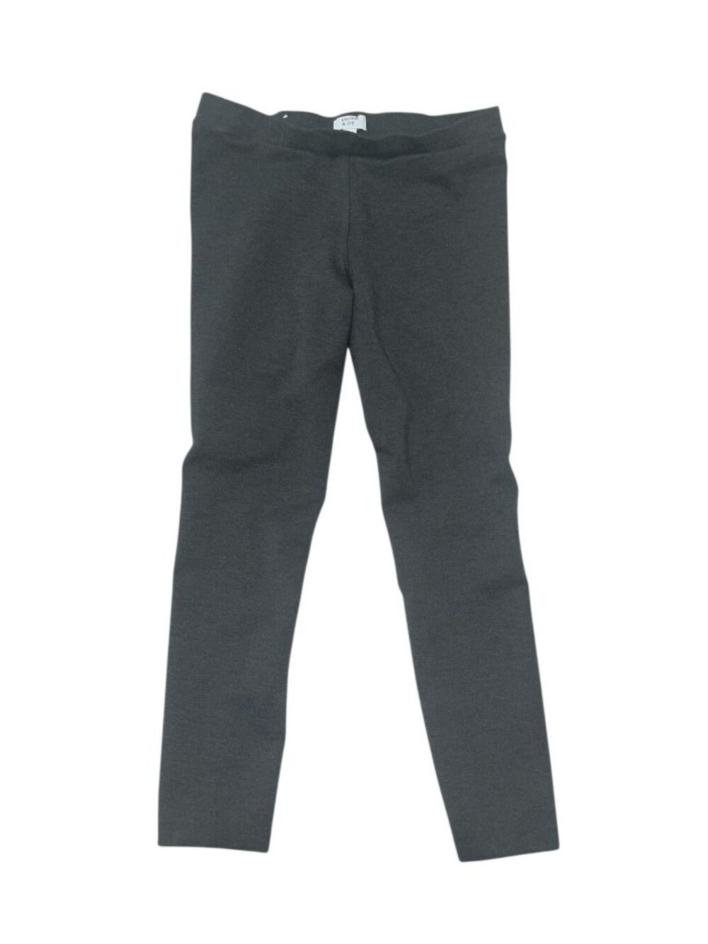 CROWN & IVY Women's Size Small Gray Ponte Knit Pull-On Cropped Back Seam Legging
